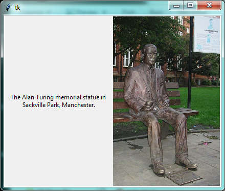Displaying Text and an Image in a Window